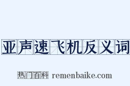 亚声速飞机反义词是什么意思的图片